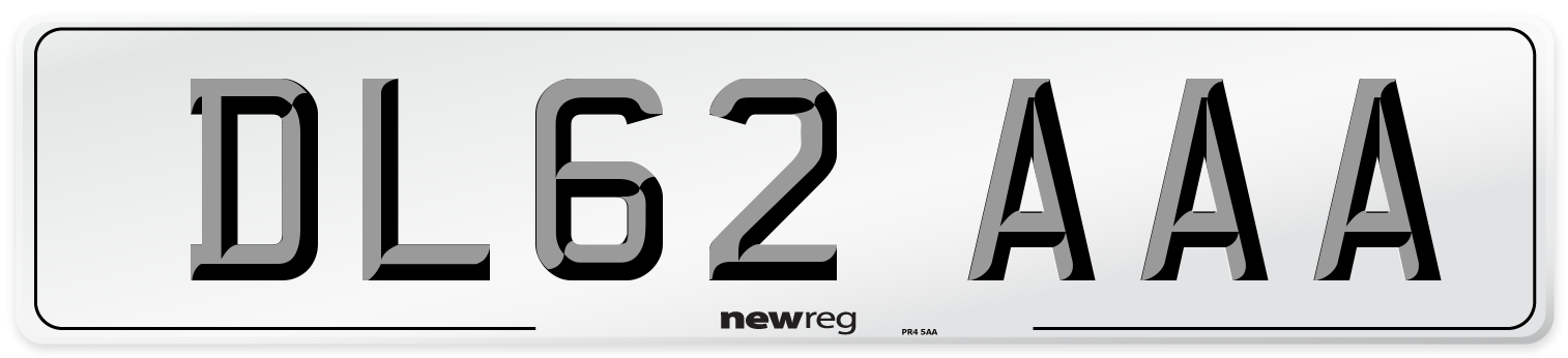 DL62 AAA Number Plate from New Reg